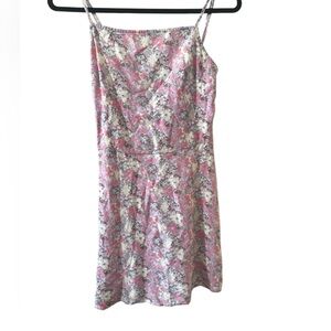 Floral Pink and White Women's Dress